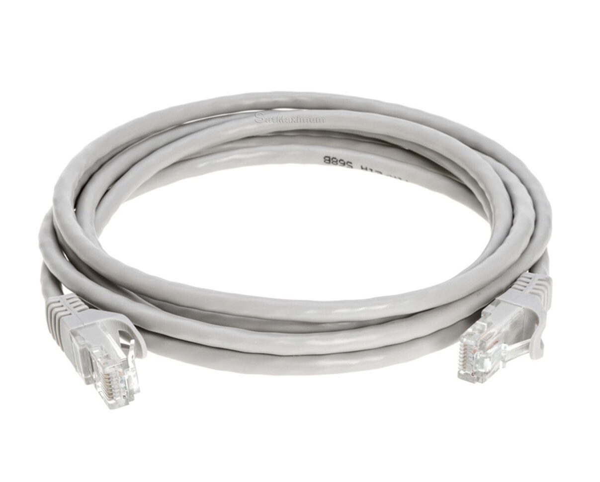 CAT6 Ethernet Network Patch Cable LAN Internet RJ-45 Cord Gray 1.5FT – 20FT LOT