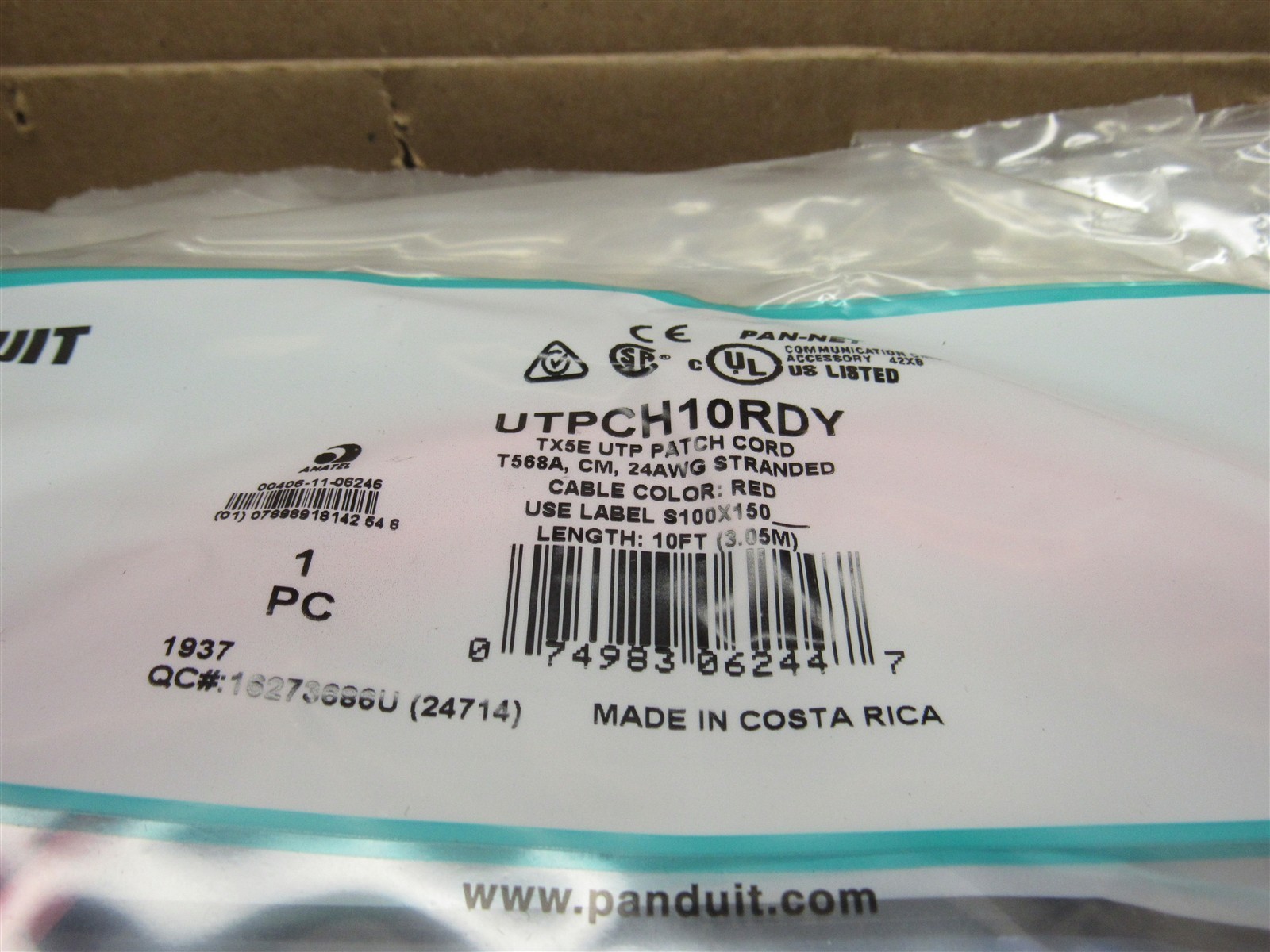 100 LOT – NEW 10′ ft CAT5e RJ-45 Ethernet Network LAN Modem Router Patch Cable