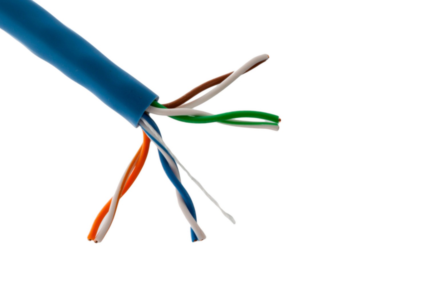 Cat5E Ethernet Cable, 1000′ Pull Box, 350MHZ UTP, Blue – Lifetime Warranty