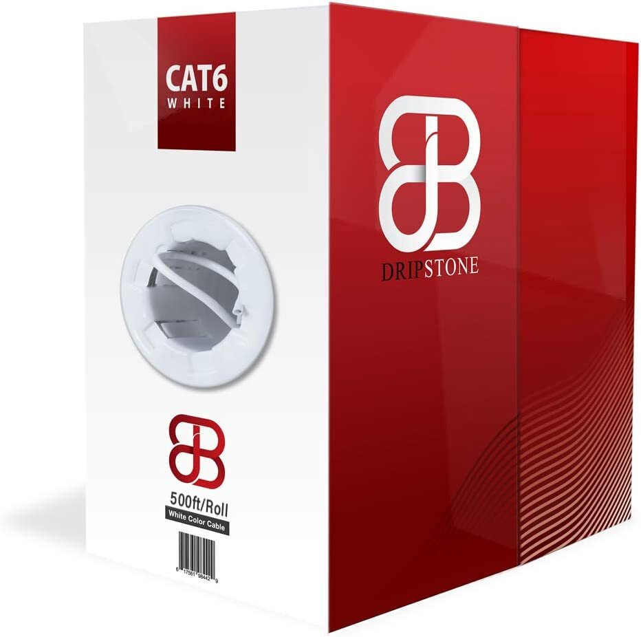 Cat6 500Ft-1000Ft Solid UTP Cable 23AWG LAN Network Ethernet RJ45 Wire