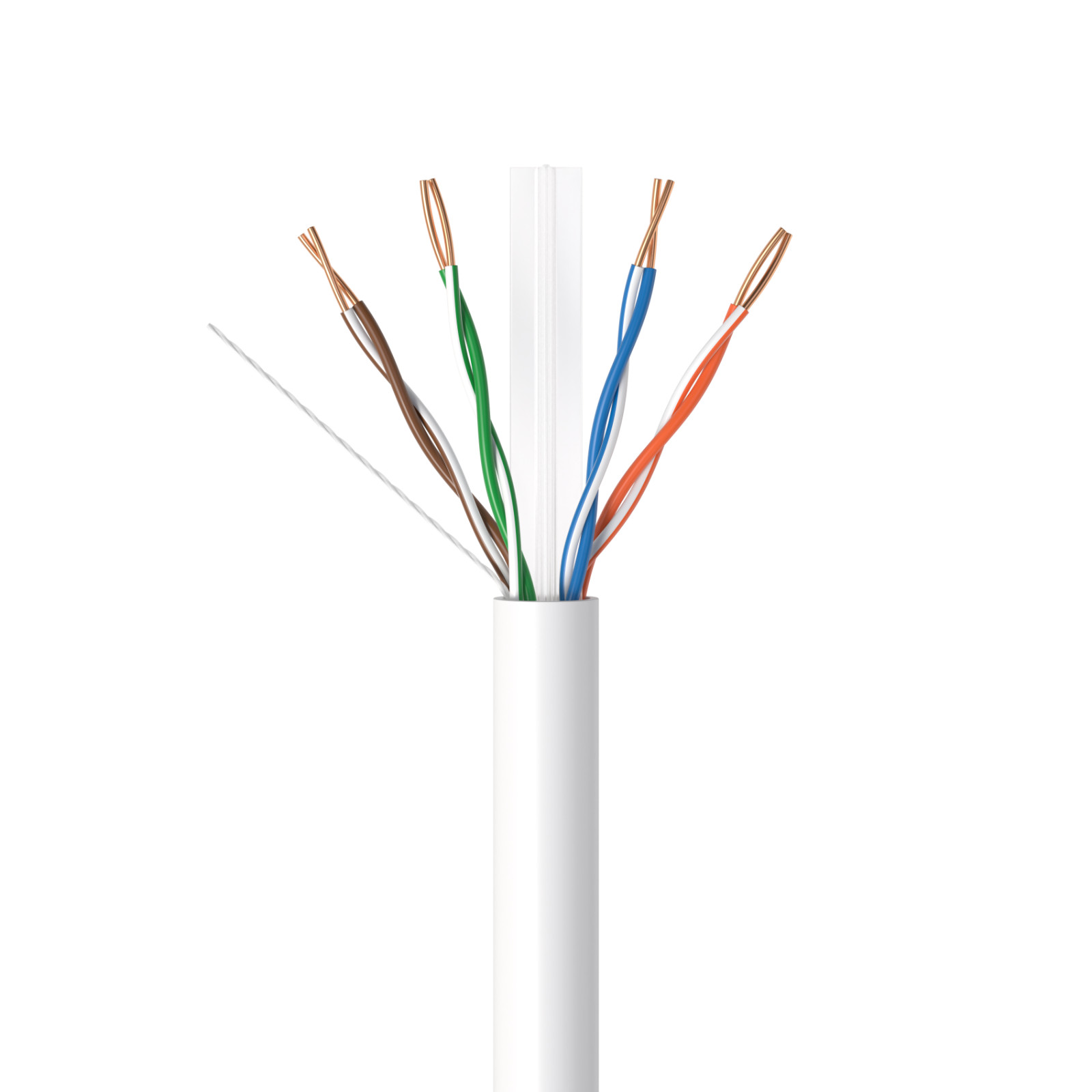 CAT6 500FT/1000FT Riser CMR Ethernet Cable 23AWG UTP Solid Bare Copper Wire LOT