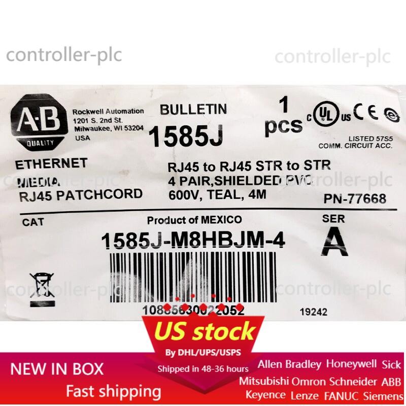 NEW Allen Bradley 1585J-M8HBJM-4 Ethernet Patchcord AB