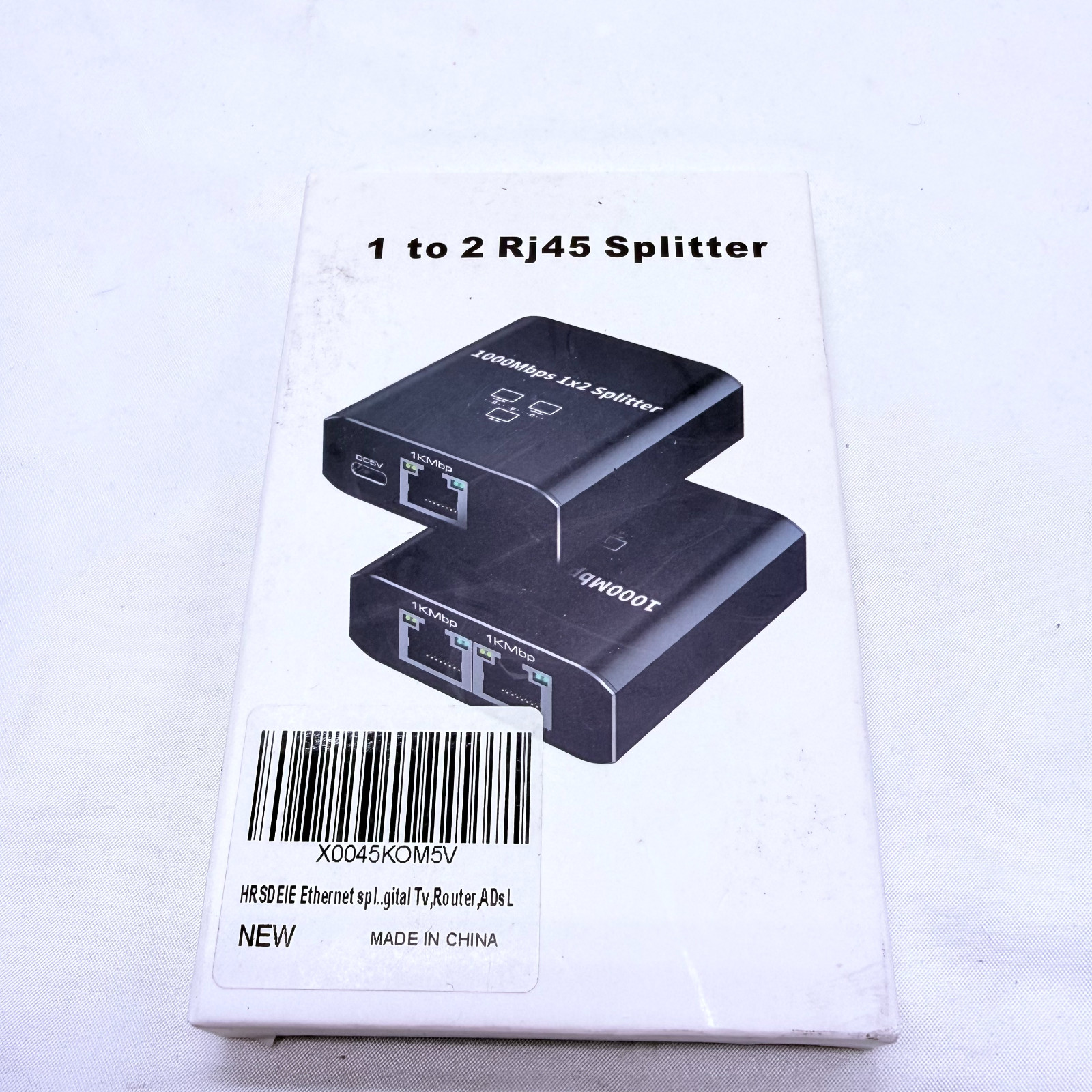 RJ45 Gigabit Ethernet Splitter 1000Mbps LAN Network Internet 1 to 2 Out Adapter