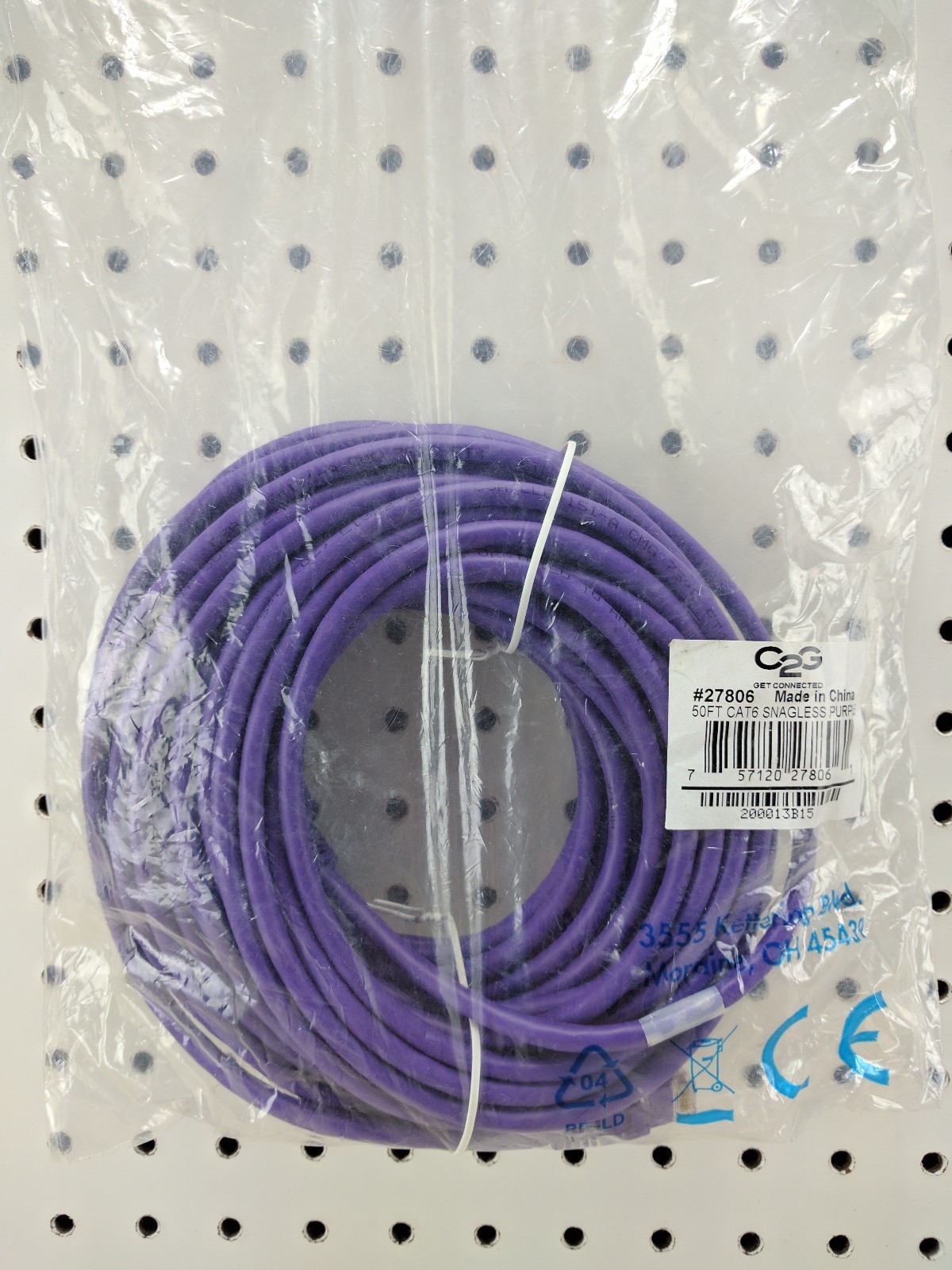 C2G / Cables To Go 27806 Cat6 Snagless Unshielded (UTP) Network 50 Feet/15.24 M