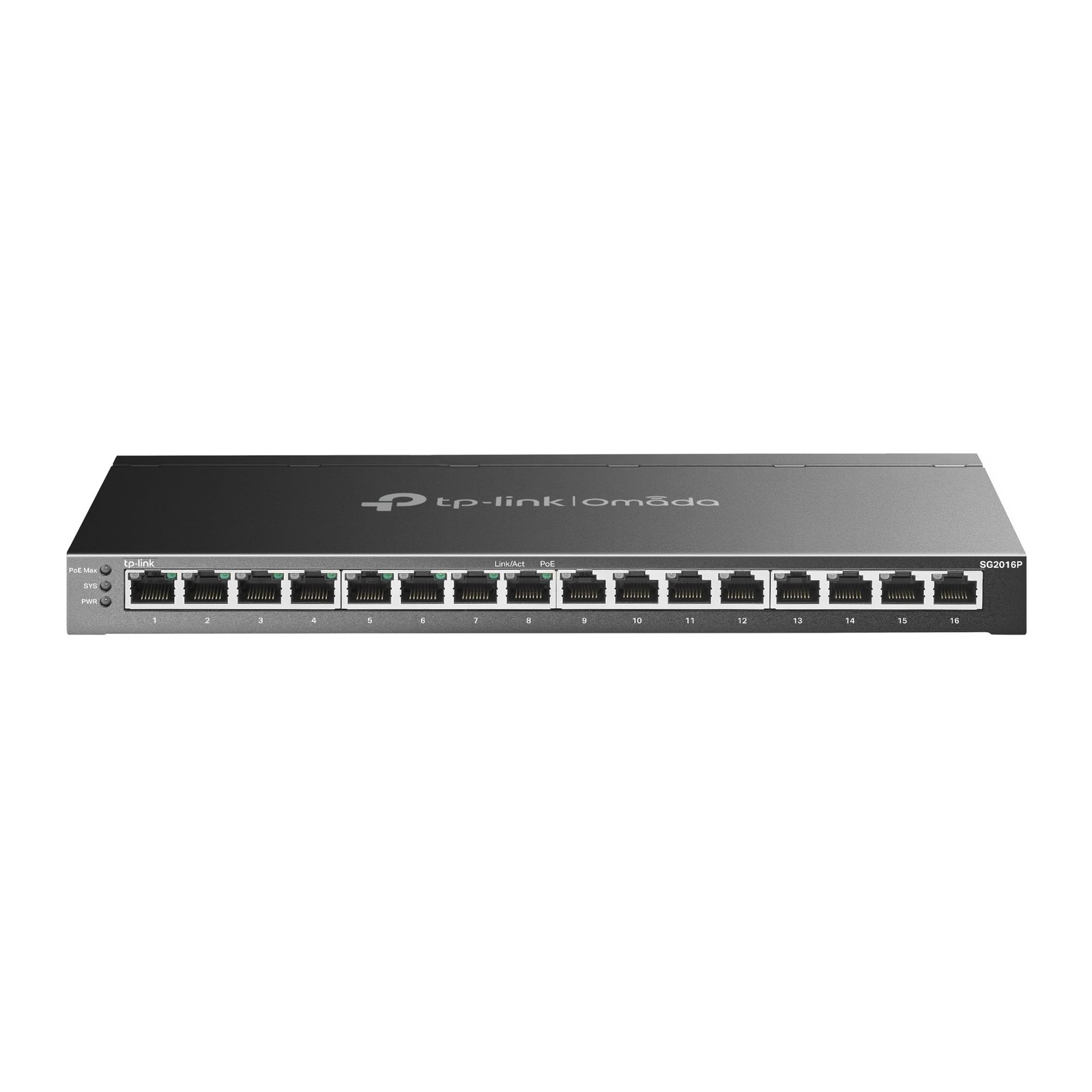 TP-Link JetStream 16-Port Gigabit Smart Switch with 8-Port PoE+ Black