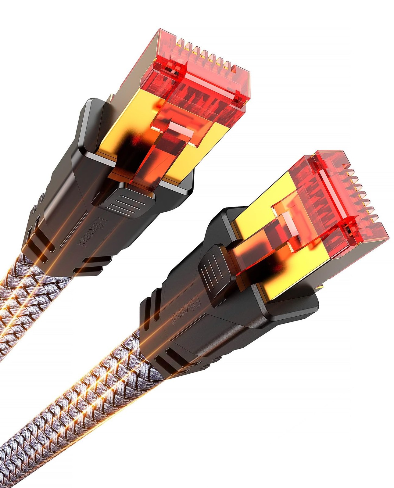 Cat 8 Ethernet Cable 20FT, 40Gbps 2000Mhz, RJ45 for TV/PC/Modem/Router/PS5