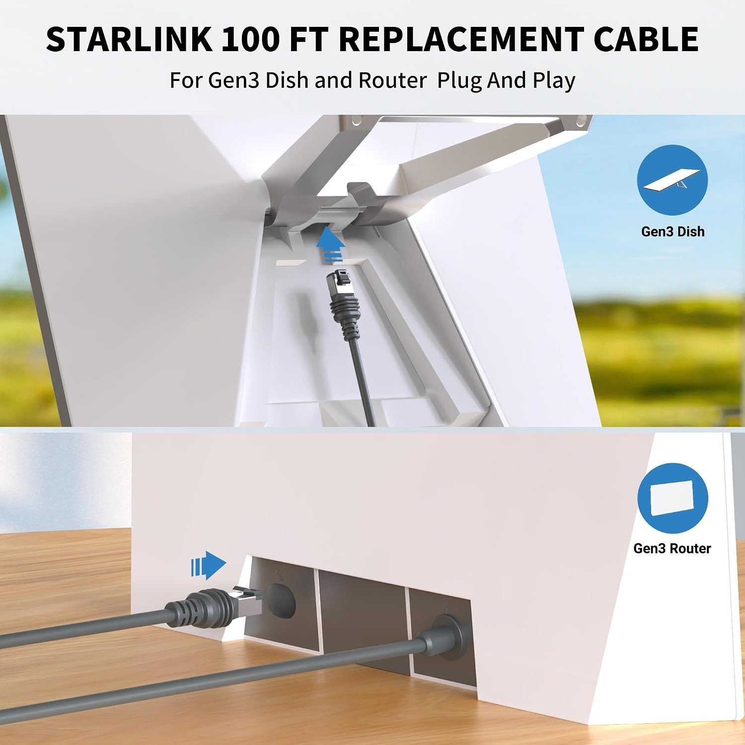Male-to-Male Connector for Starlink Standard 4
