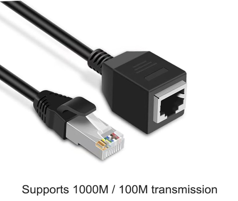 Ethernet Expansion Cable, 1FT RJ45 Male to Female Network Extension Cord