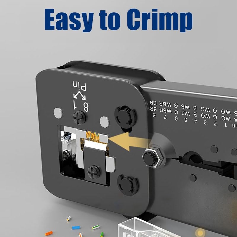 200 PCS Cat5e RJ45 Connector Pass Through Modular Plug Ethernet Male Easy
