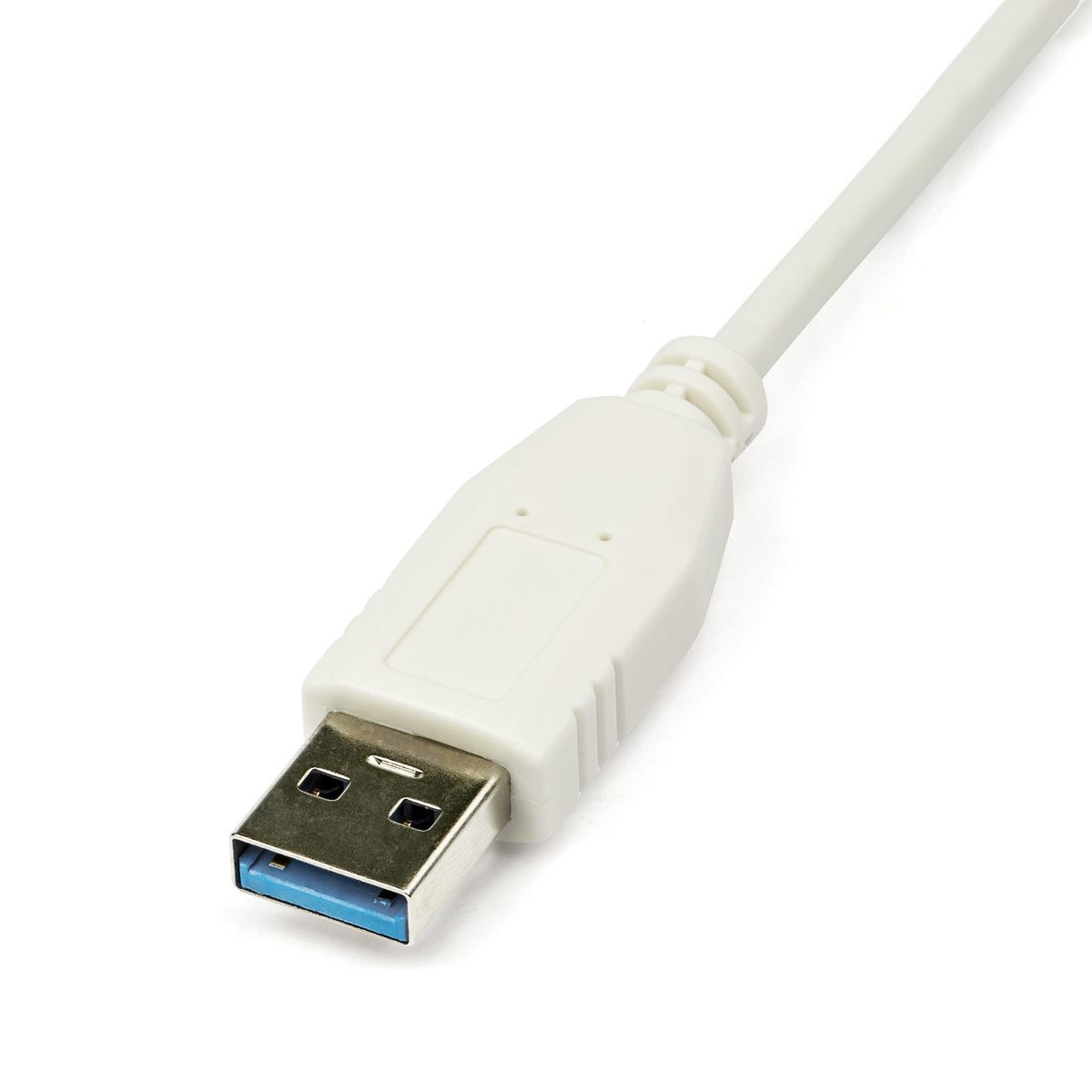 StarTech USB 3.0 to Gigabit Ethernet NIC Network Adapter, White