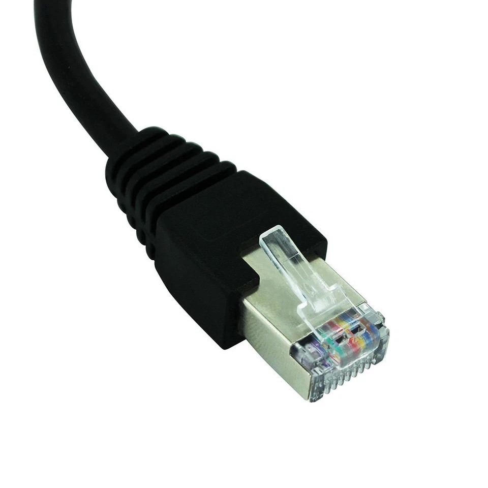 RJ45 Ethernet Splitter Cable 1 to 2 Way LAN Network Adapter Cat6 Cat5e Connector