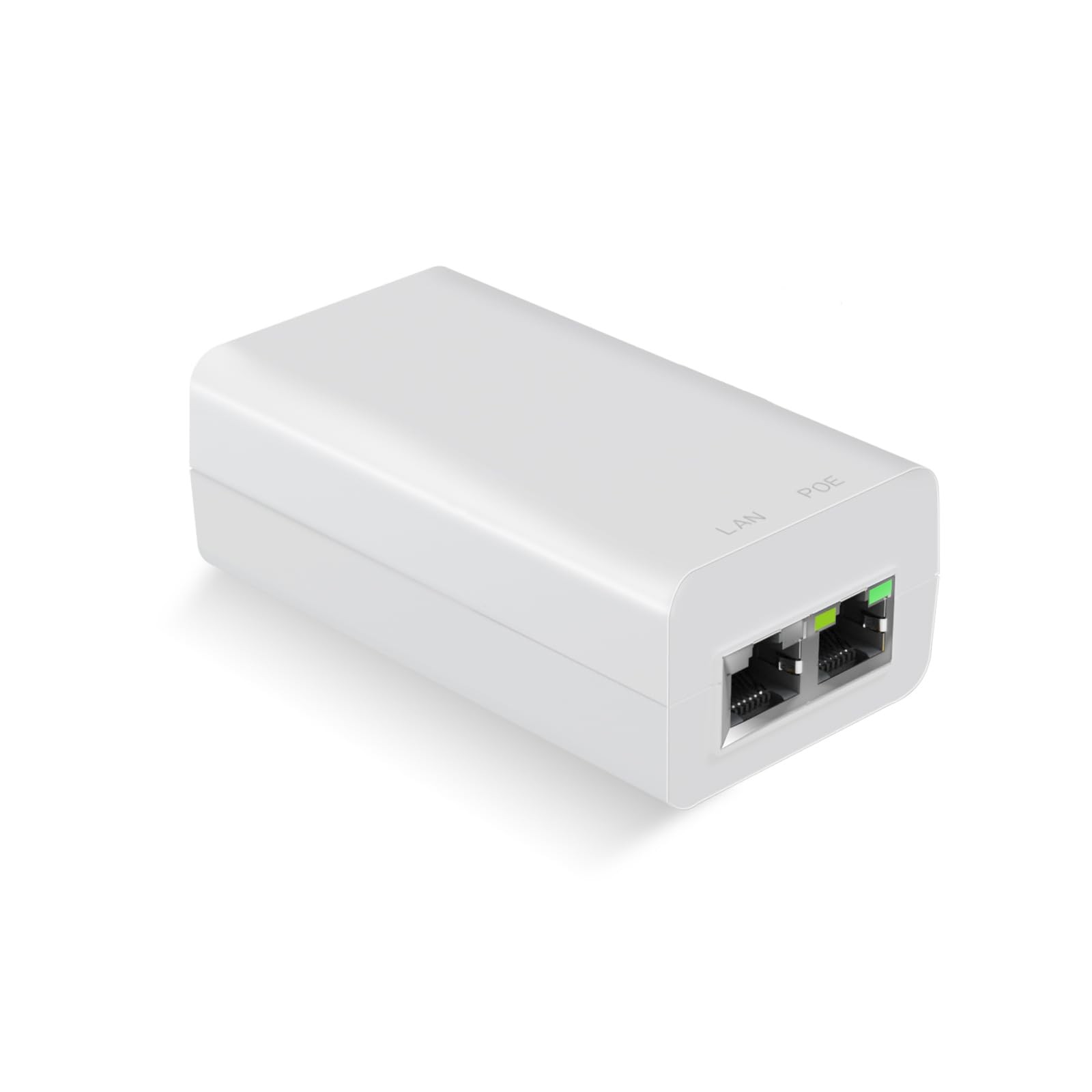 Gigabit PoE+ Injector 30W, IEEE802.3at/af Compliant PoE Adapter White