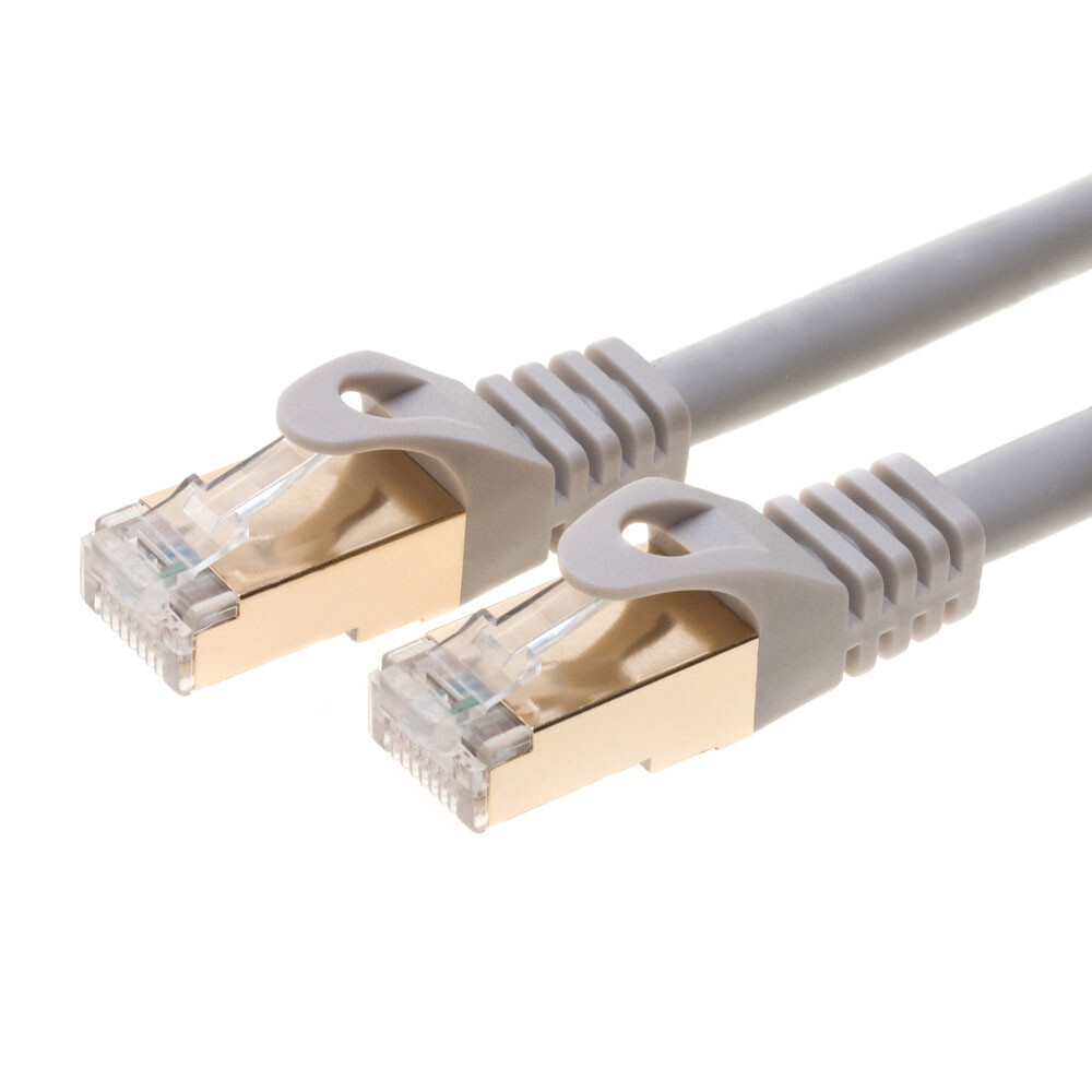 Cat7 S/FTP Ethernet Patch Cord Copper LAN Network Wire 50FT-200FT Multi LOT