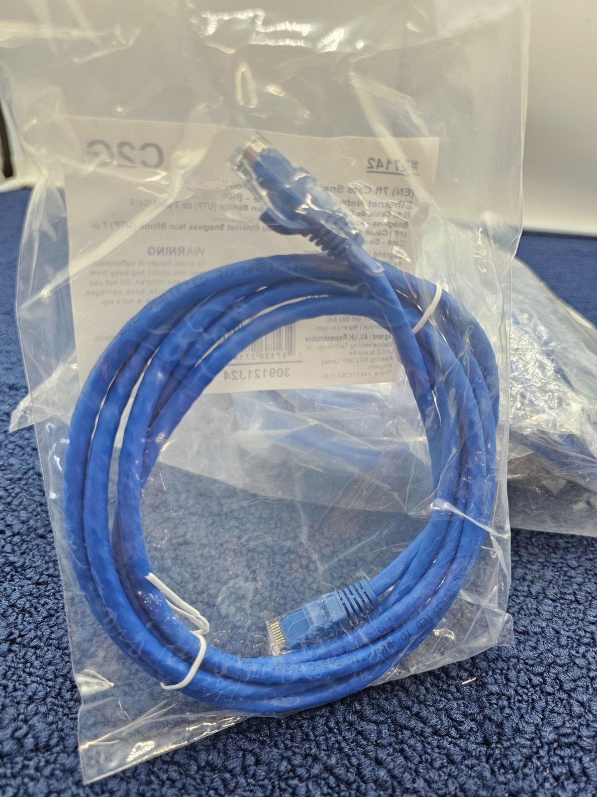 (QTY 5) C2G 27142 7 Feet Cat 6 Snagless Unshielded UTP Ethernet Cable