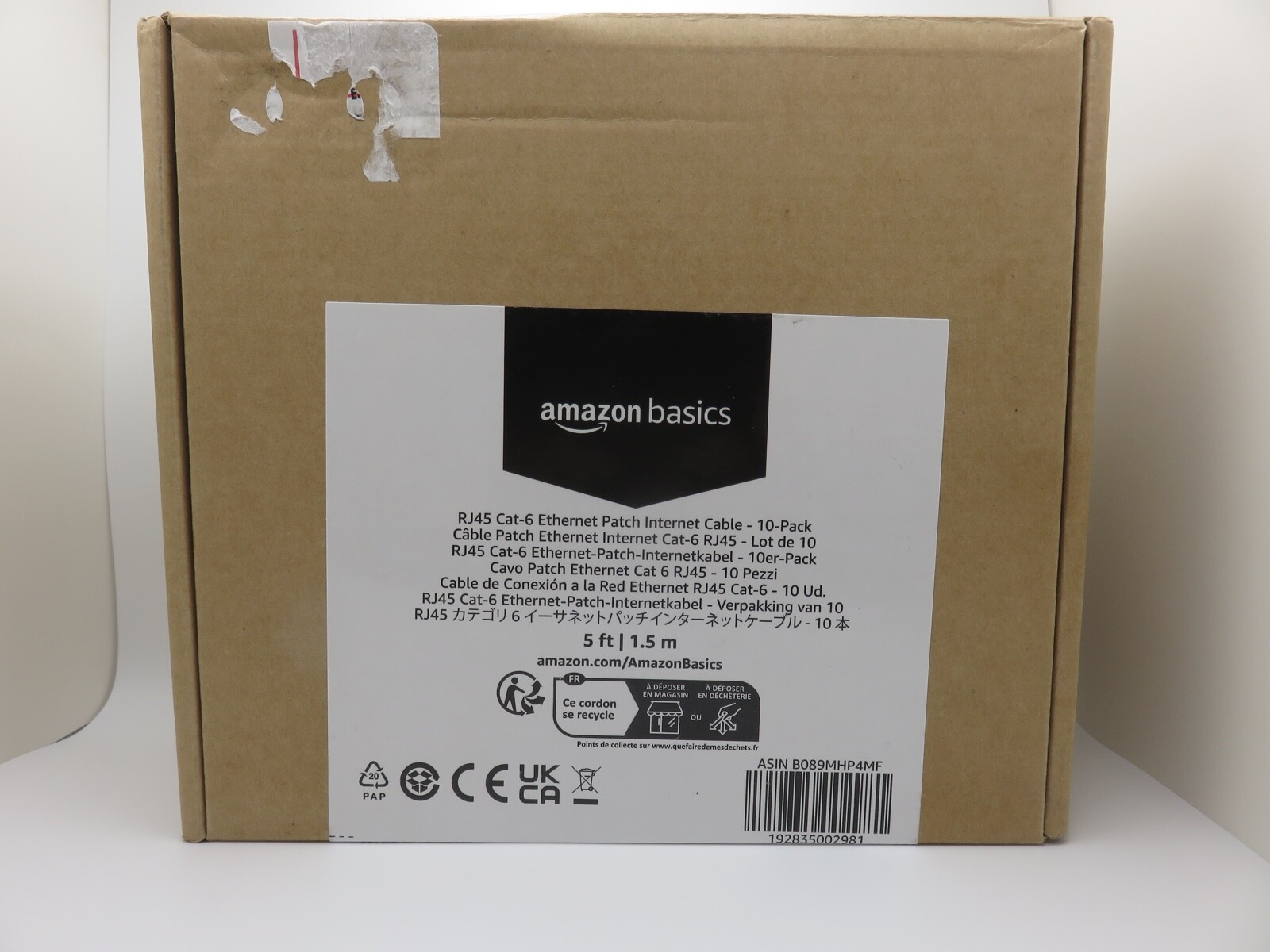 Lot of 10 RJ45 Cat-6 Ethernet Patch Internet Cable 5ft 10-Pack NEW!! US Seller!!