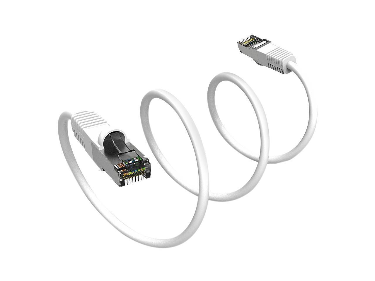 Nippon Labs Cat7 Shielded (SSTP) 600MHz Ethernet Network Booted Cable, 26AWG 25