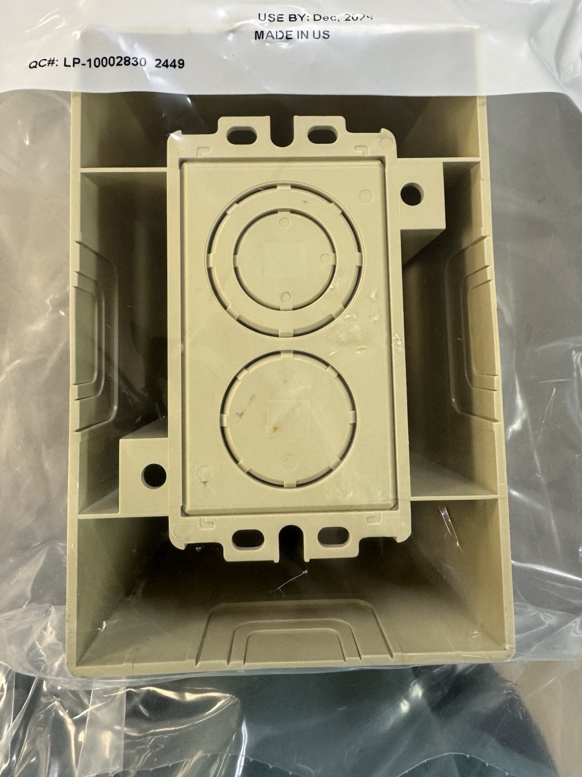 Panduit JB1DEI-A Low Voltage Junction Box Single Gang Deep Outlet Boxes Ivory