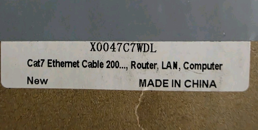Cat 7 Outdoor Ethernet Cable 200ft, Waterproof And Shielded New