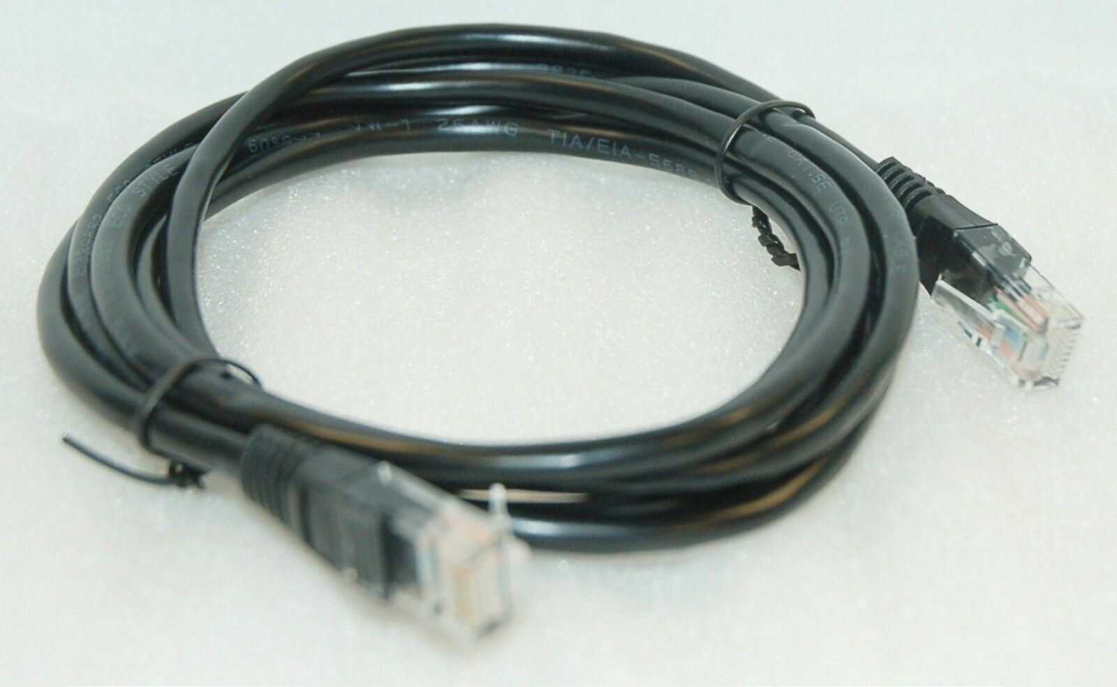 CAT 5e UTP BLACK 6′ foot Ethernet Cable E339682 Category 5e 26AWG