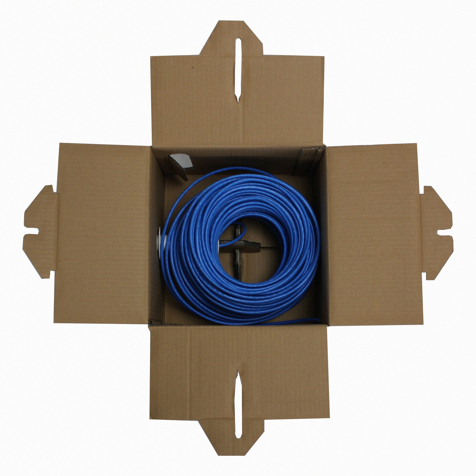 CAT5e 250FT UTP Cable Solid 24AWG Blue CCA Network Ethernet LAN Bulk Wire RJ45