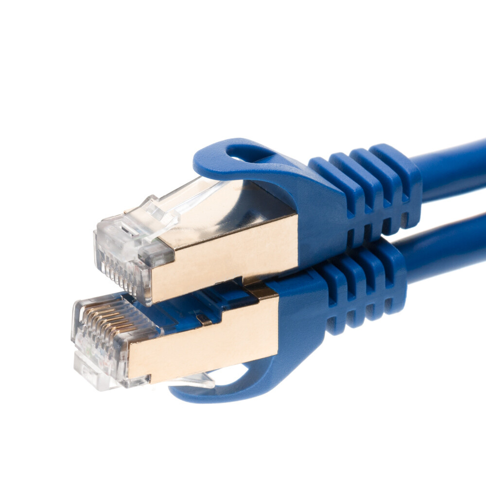 Cat7 S/FTP Ethernet Patch Cord Copper LAN Network Wire 50FT-200FT Multi LOT