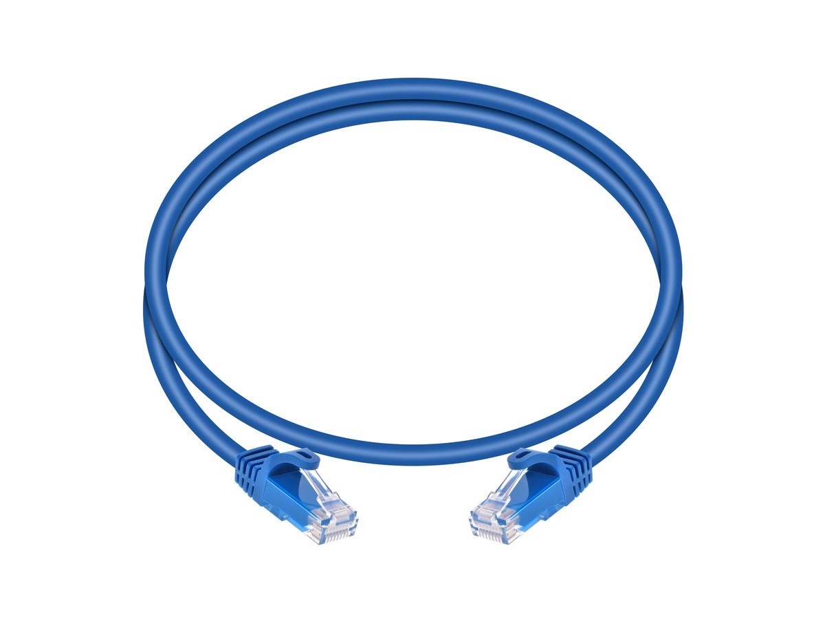 Monoprice Cat6 Ethernet Patch Cable – 3ft – Blue (12-Pack) 550MHz, UTP, 24AWG