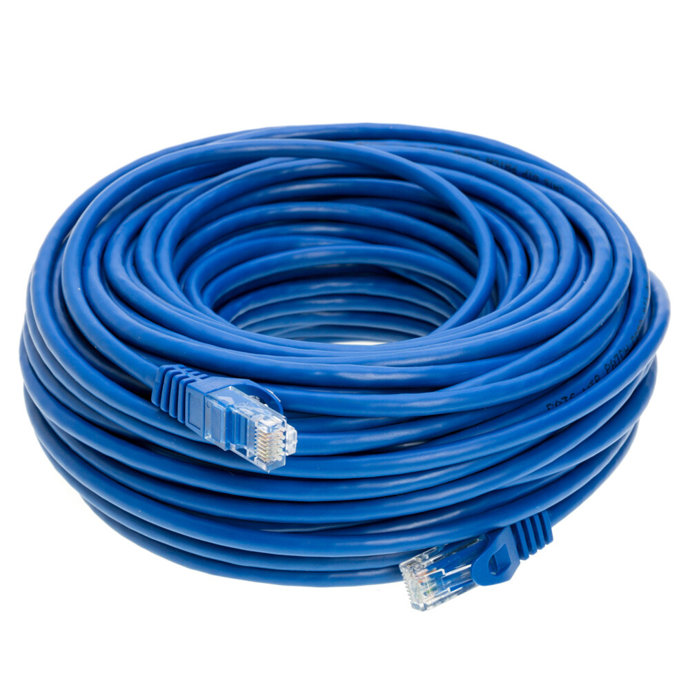 CAT5 Network Patch Cable RJ-45 Ethernet LAN Internet Cable Blue 1.5FT – 20FT LOT
