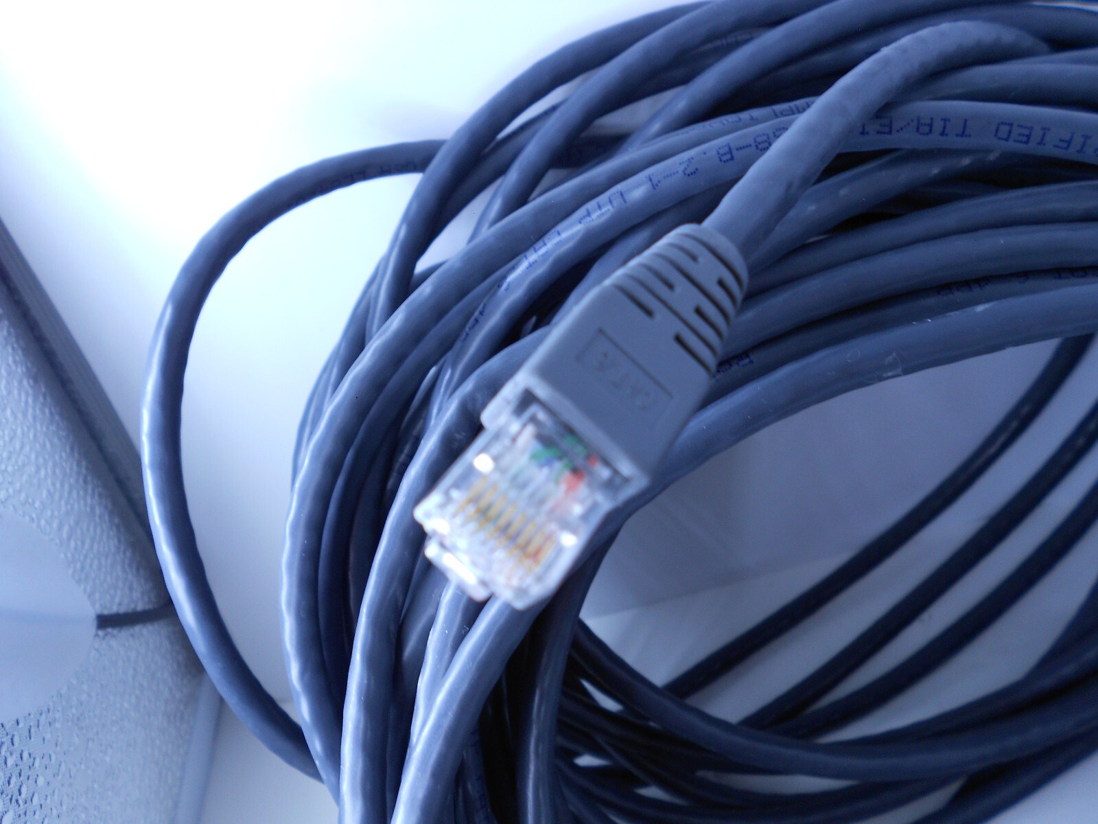 CAT 6 Cable 50ft Grey – BRAND NEW NO BOX See description. 24 AWG – SUPER LOW $