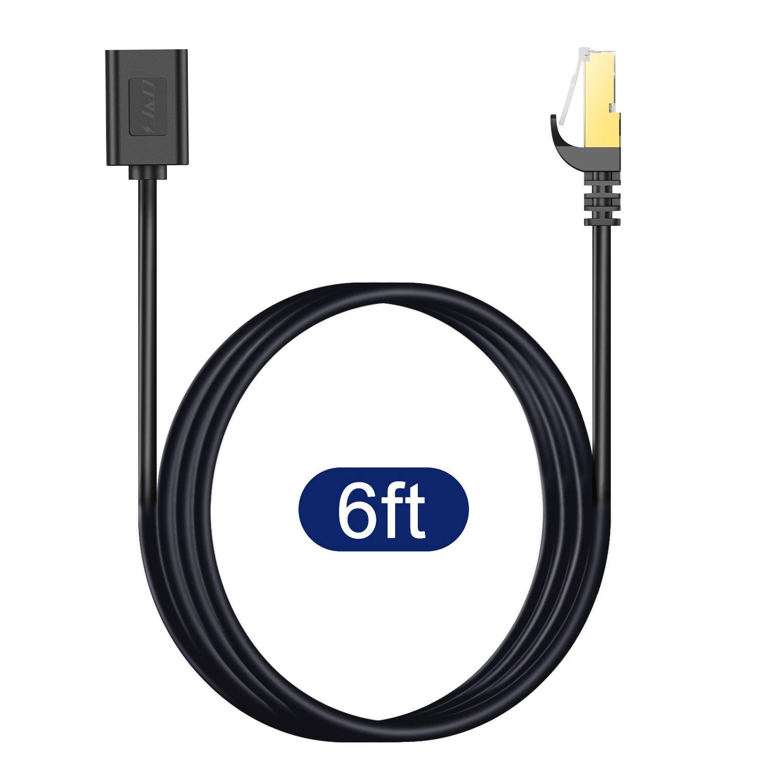 J&D Ethernet Extension Cable, Cat 6 Ethernet Extender Cable Adapter (6 Feet) …