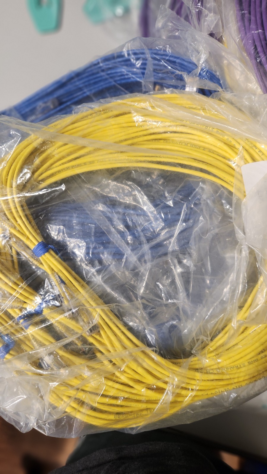 10 Pack of Leviton Berk-Tek TekPatch Mini-6 28AWG Patch Cable