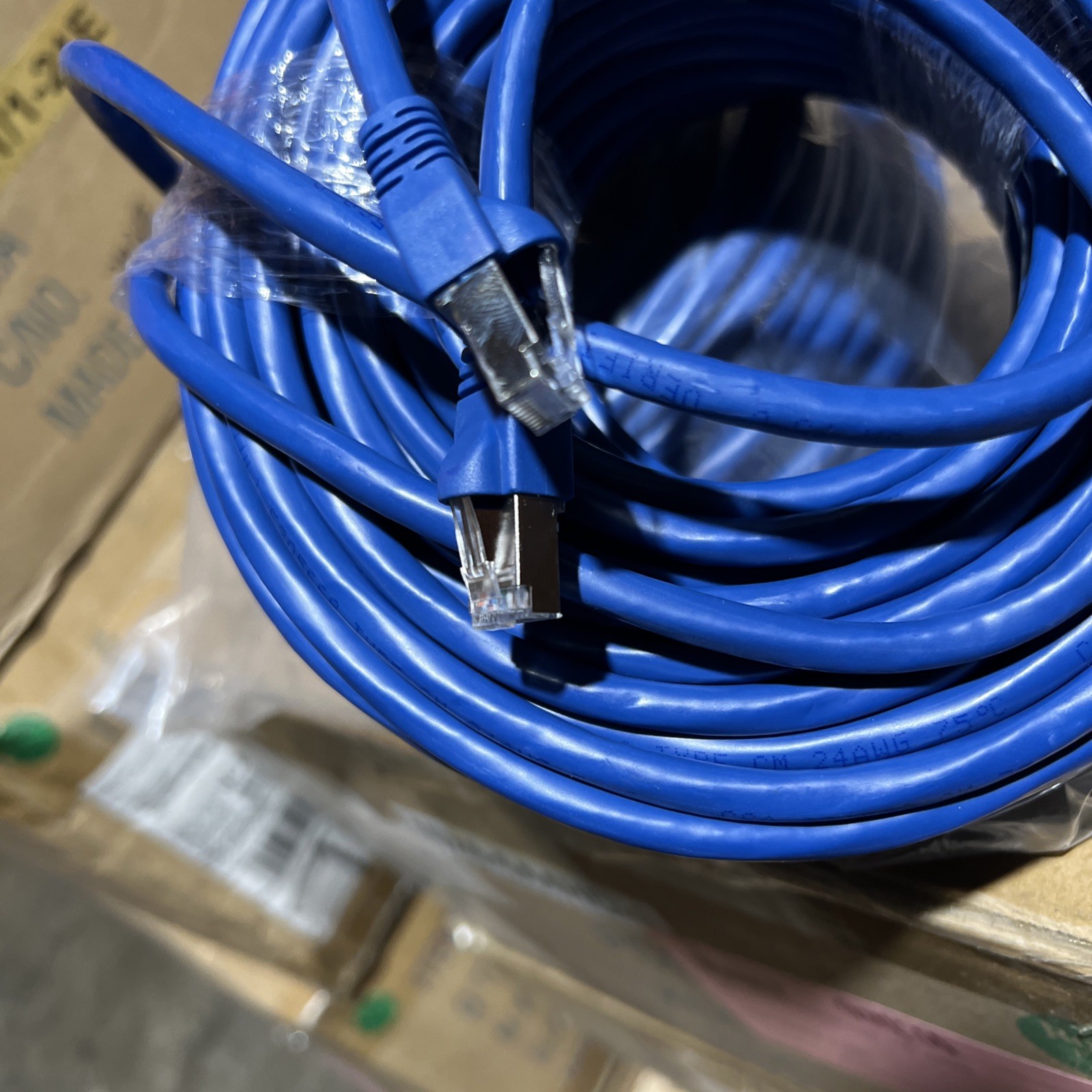 Belden 10GX Cat6A Ethernet Cable – 100ft – Blue