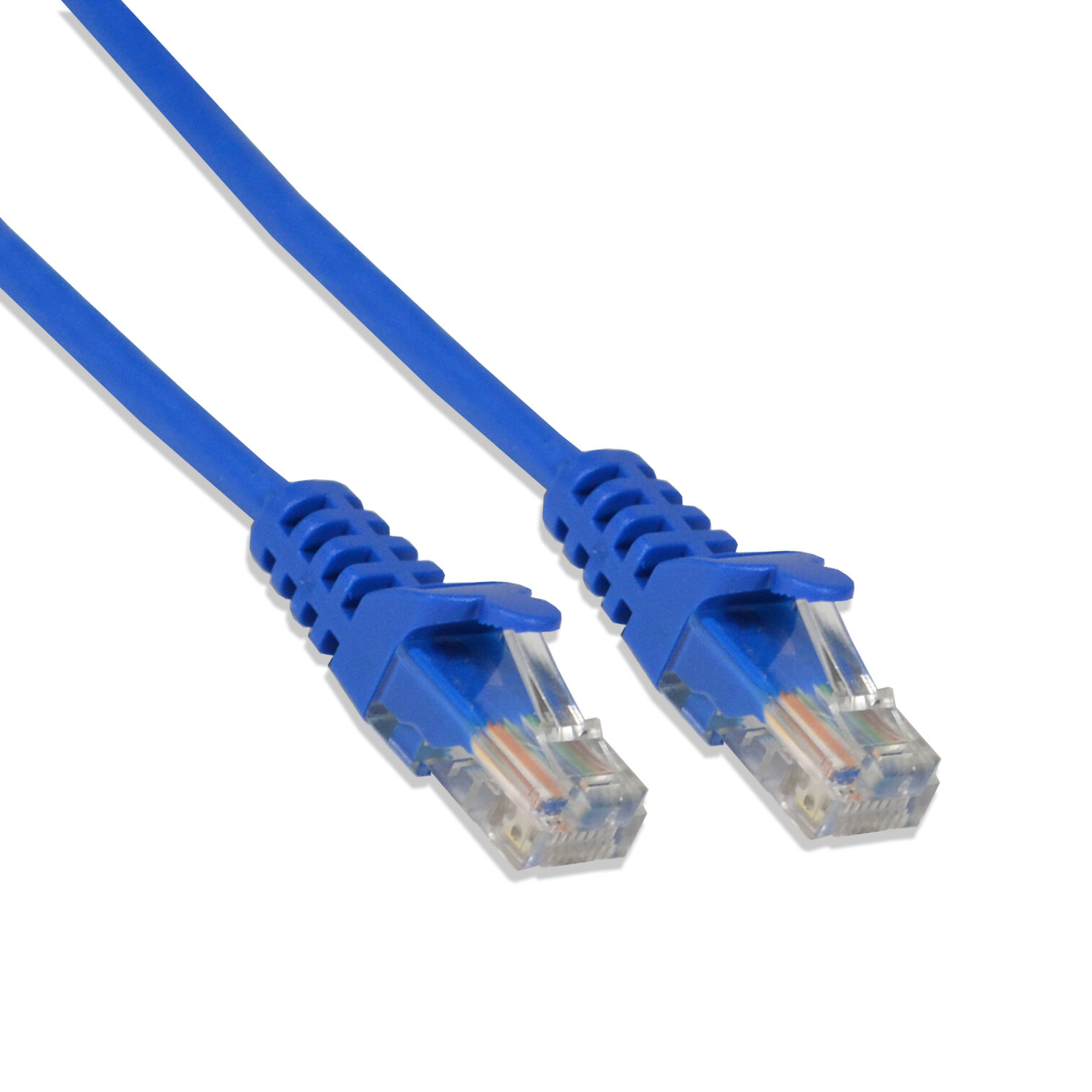 7ft Cat5e Cable Ethernet Lan Network RJ45 Patch Cord Internet Blue (50 Pack)