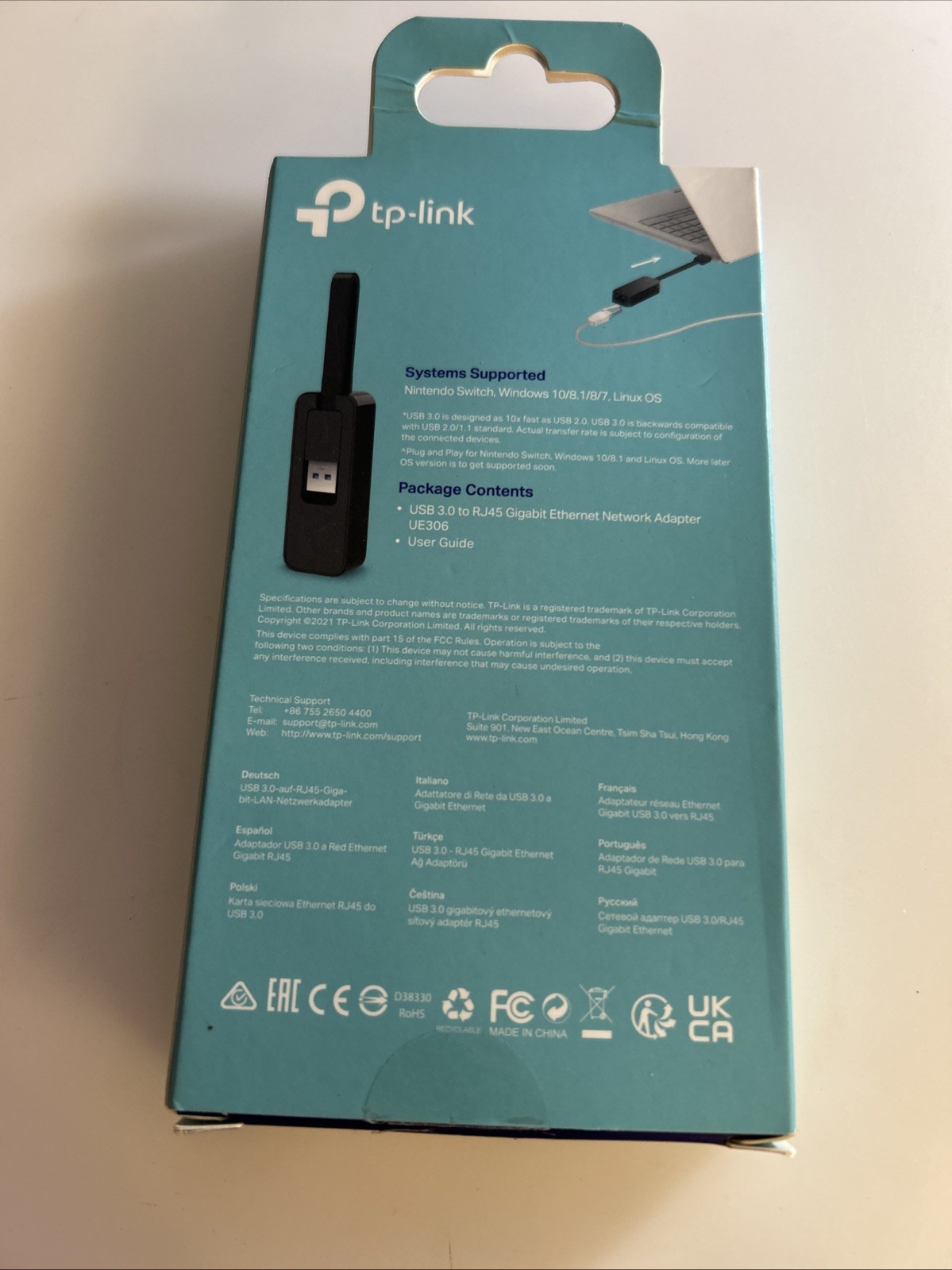 TP-Link USB 3.0 to RJ45 Gigabit Ethernet Network Adapter zads