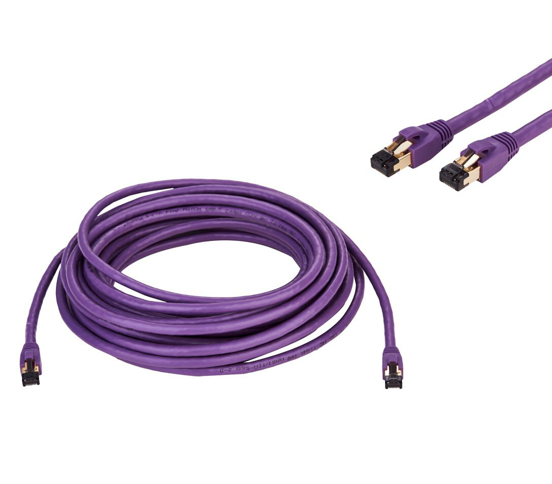CAT8 Purple SFTP Ethernet Cable 40Gbps 2GHz Copper LAN Wire 0.5FT-75FT Multi LOT