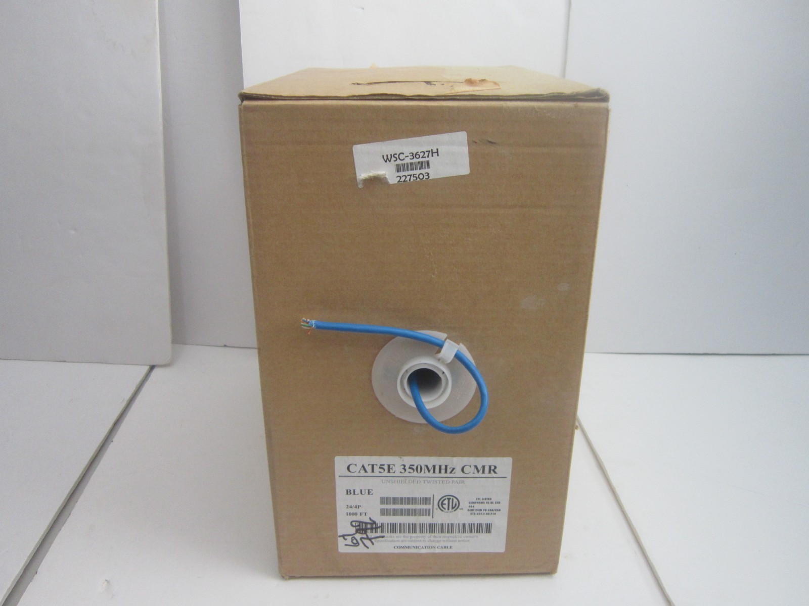 CAT5E 350MHz CMR UNSHIELDED TWISTED PAIR BLUE COMMUNICATION CABLE