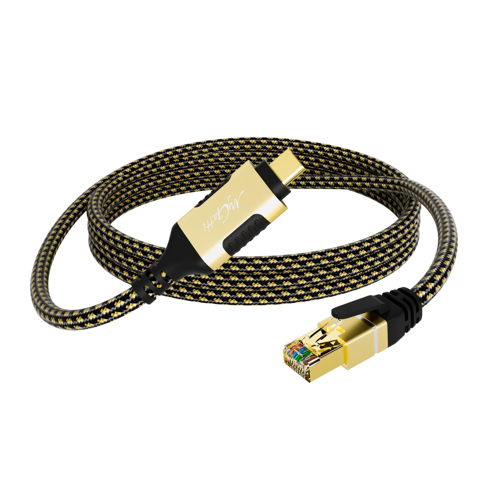 20ft USB C to Ethernet Cable RJ45 Type C High Speed LAN Internet Network