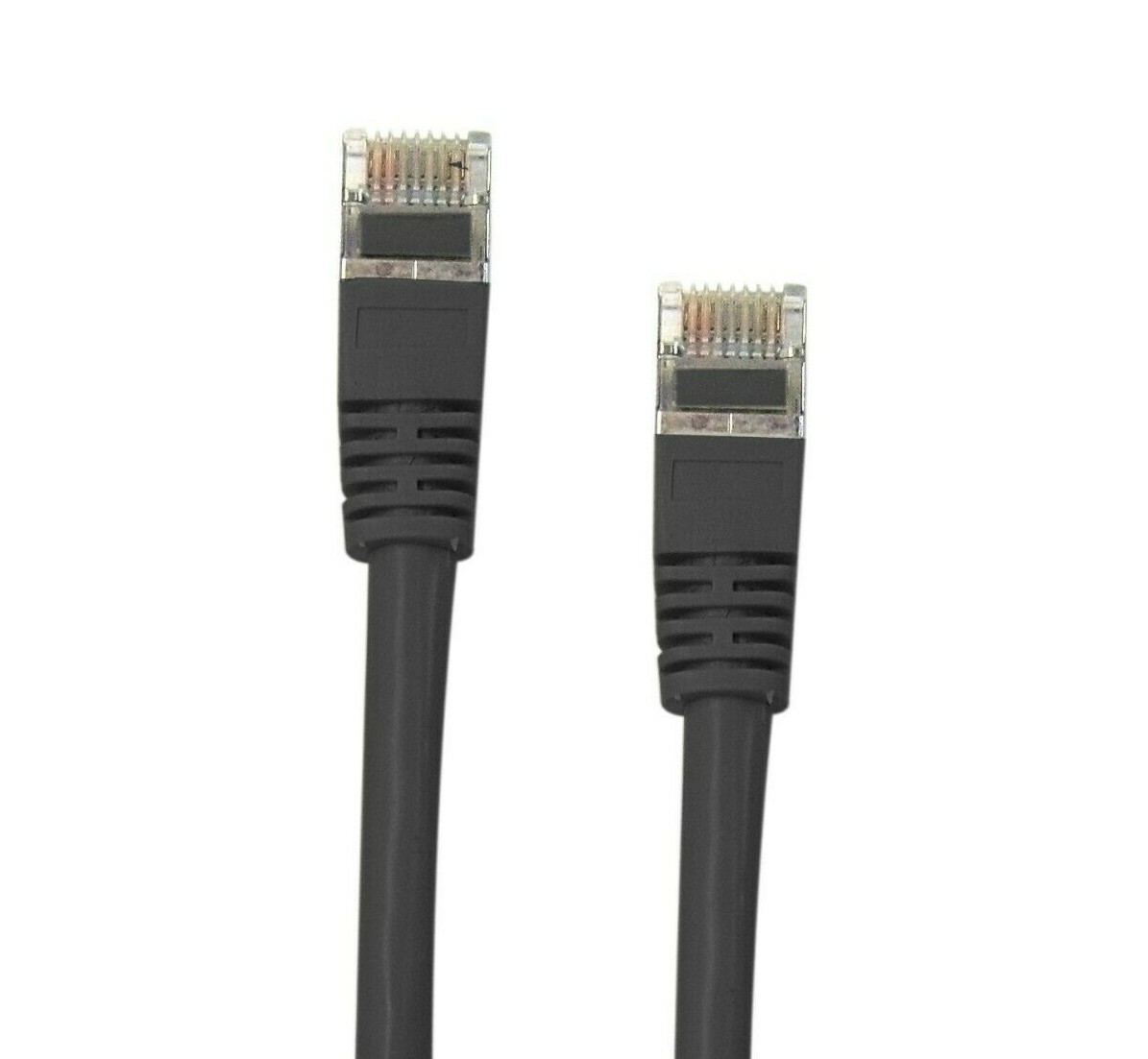 150’ft Cat6 RJ45 STP SSTP Shielded LAN Network ethernet Cable Copper Black UV
