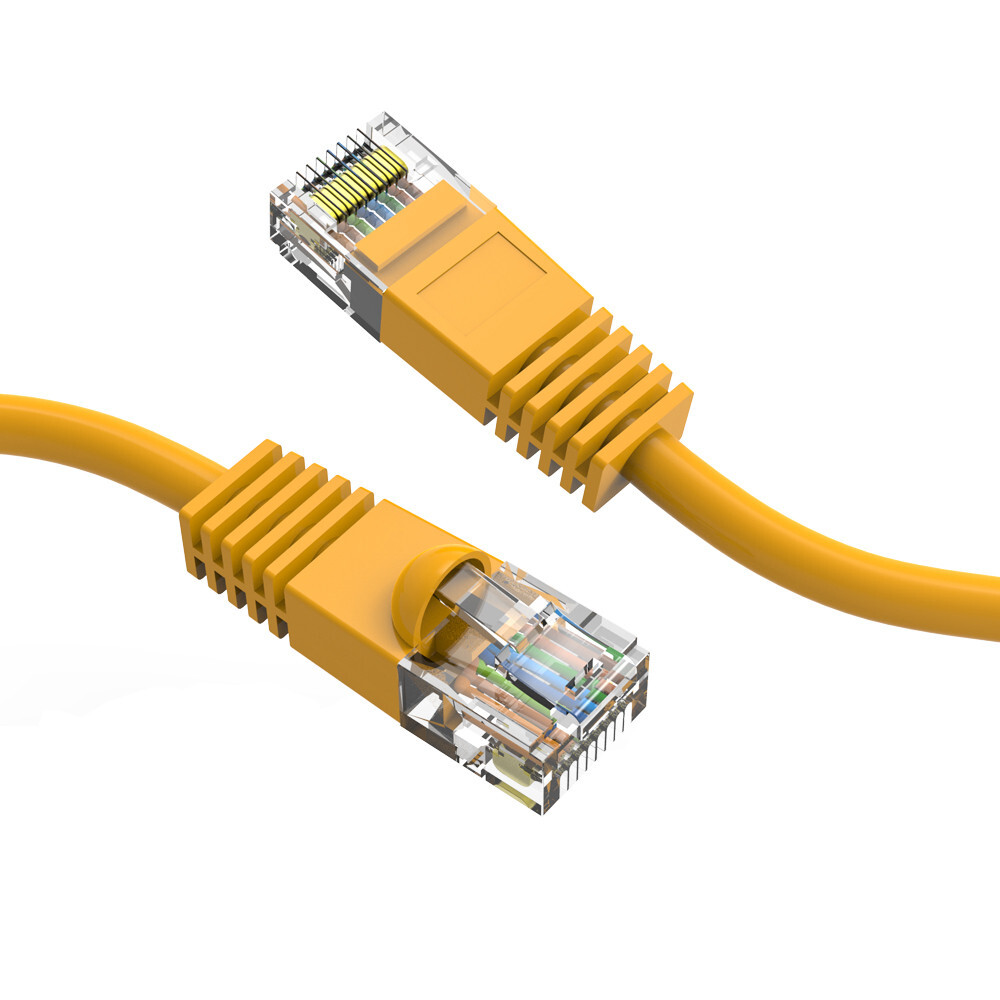 10 Pack 6 INCH Cat6 Gigabit Ethernet Patch Cord 9 Colors 24AWG Pure Copper Cable