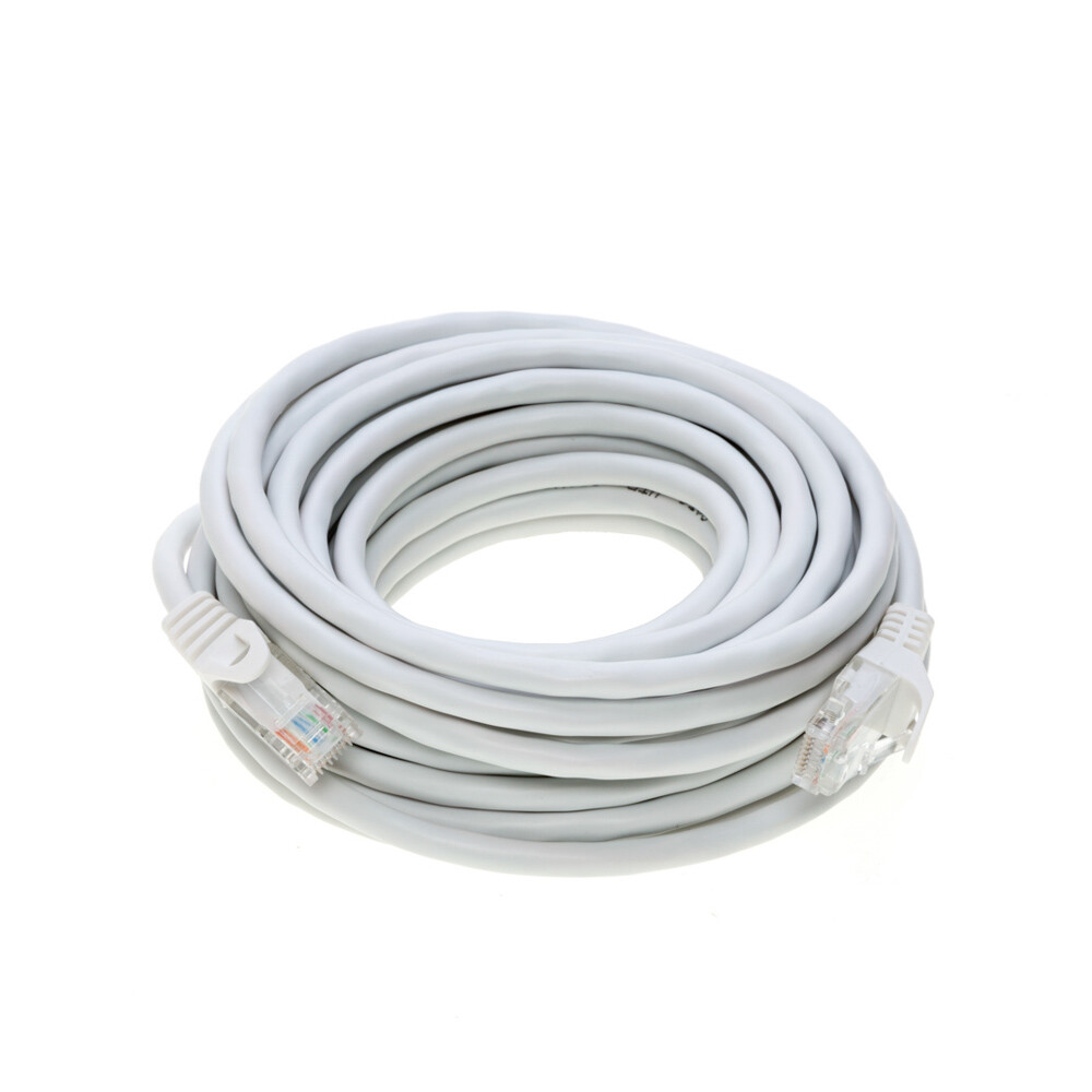 CAT5 White UTP Ethernet Patch Cord RJ-45 LAN Network Wire 1.5FT-20FT Multi Lot
