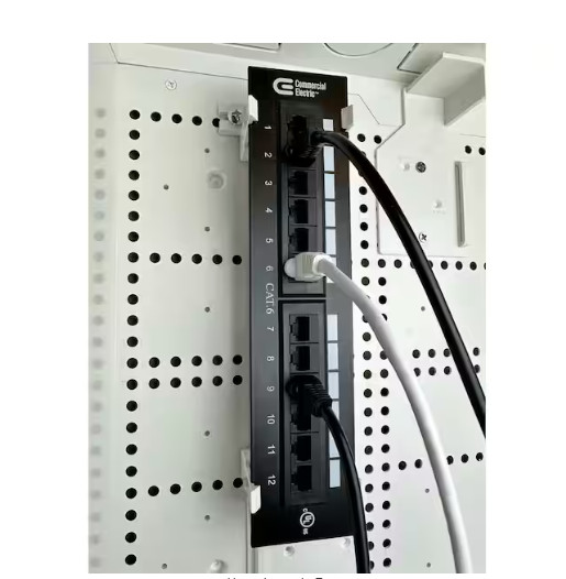 Commercial Electric 100ft. Cat6A UTP Patch Cable White 🔷