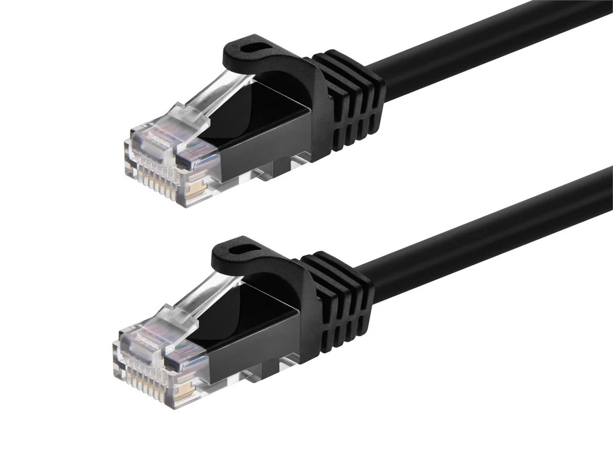 Monoprice Cat6 Ethernet Patch Cable – 3ft – Black (12-Pack) 550MHz, UTP, 24AWG