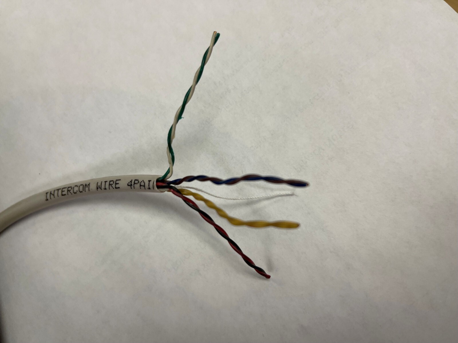 Global Manufacturing UnShielded 4-Twisted Pair Solid Copper 22 AWG Cable 500 Ft