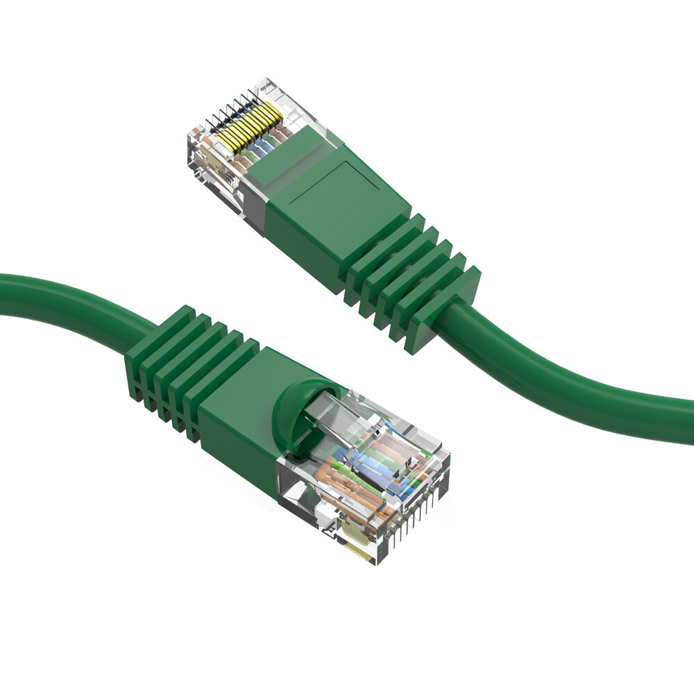 10 Pack 6 INCH Cat6 Gigabit Ethernet Patch Cord 9 Colors 24AWG Pure Copper Cable