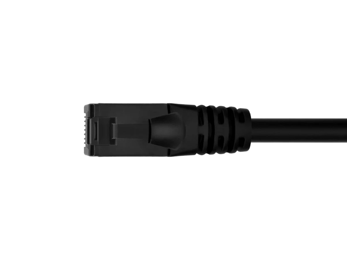 Monoprice Cat6A Flexible TPE Patch Cable 3 Feet Black UTP 24AWG 500MHz RJ45