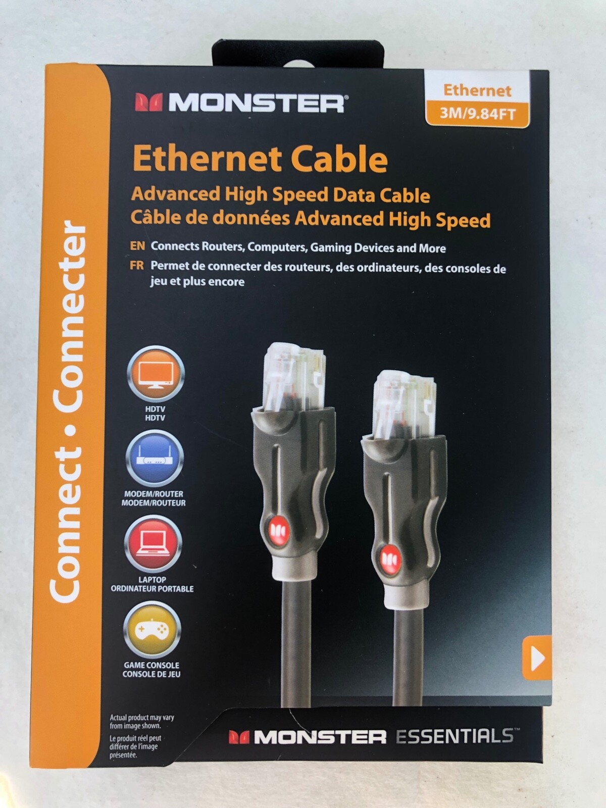Monster Ethernet Cable – Advanced High Speed Data Cable – 3 Meter/9.84 Feet NEW