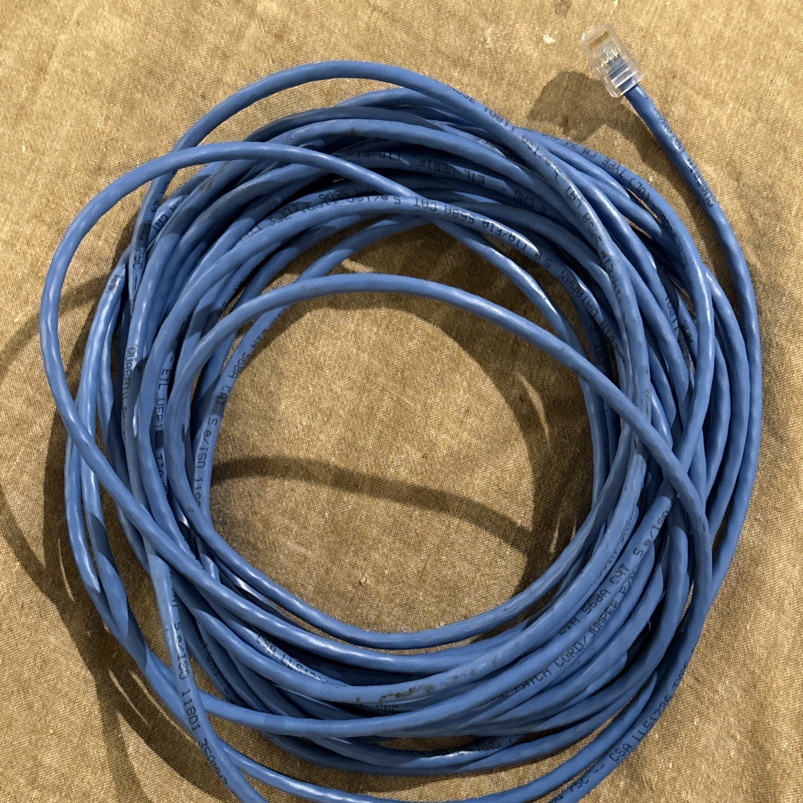 45ft Cat5E Ethernet Network Quabbin Datamax Patch Cable UTP TIA/ EIA, Blue