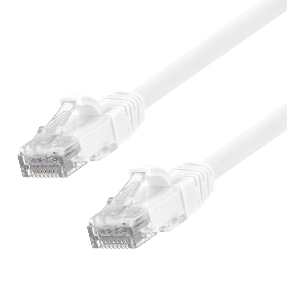 Ethernet Patch Cable CAT6A, UTP, 24AWG, 10 Ft, 10 pack, White