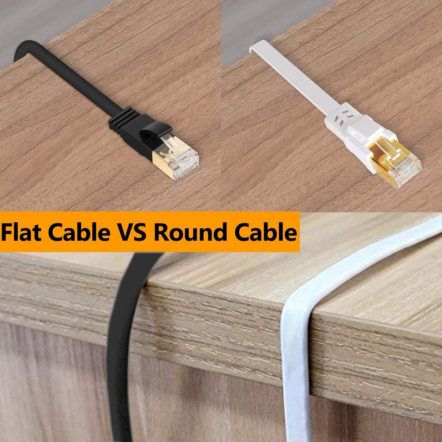 Cat 8 Ethernet Cable 100ft High-Speed Network Cable