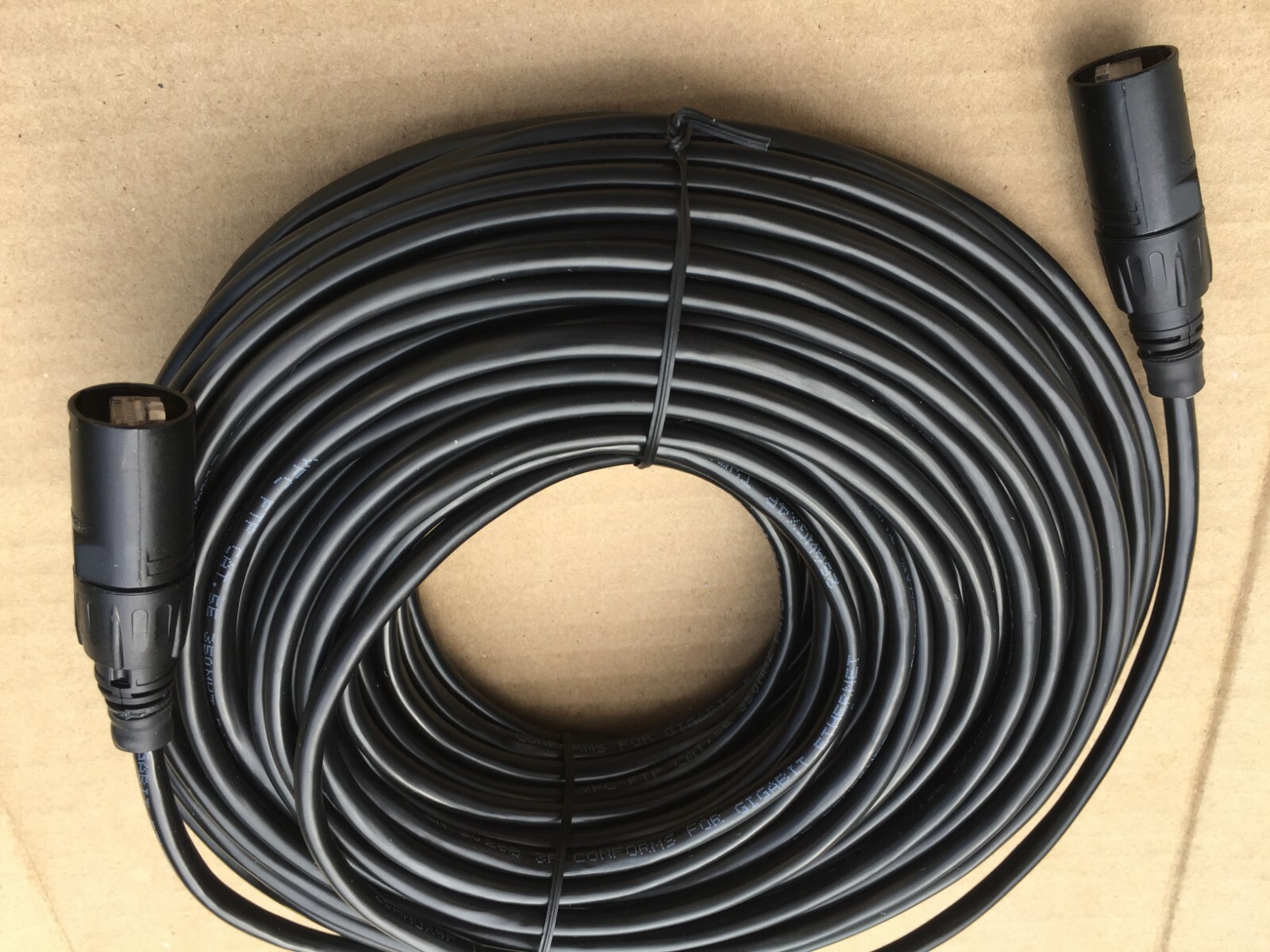 5’FT CAT-5e FTP Shielded Ethernet Black Cable w/Neutrik EtherCon RJ45 plugs V2