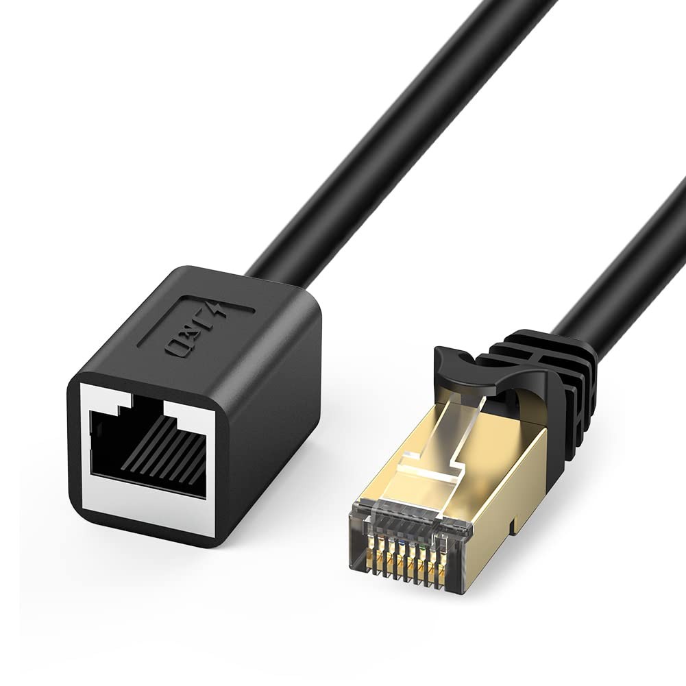 J&D Ethernet Extension Cable, Cat 6 Ethernet Extender Cable Adapter (6 Feet) …